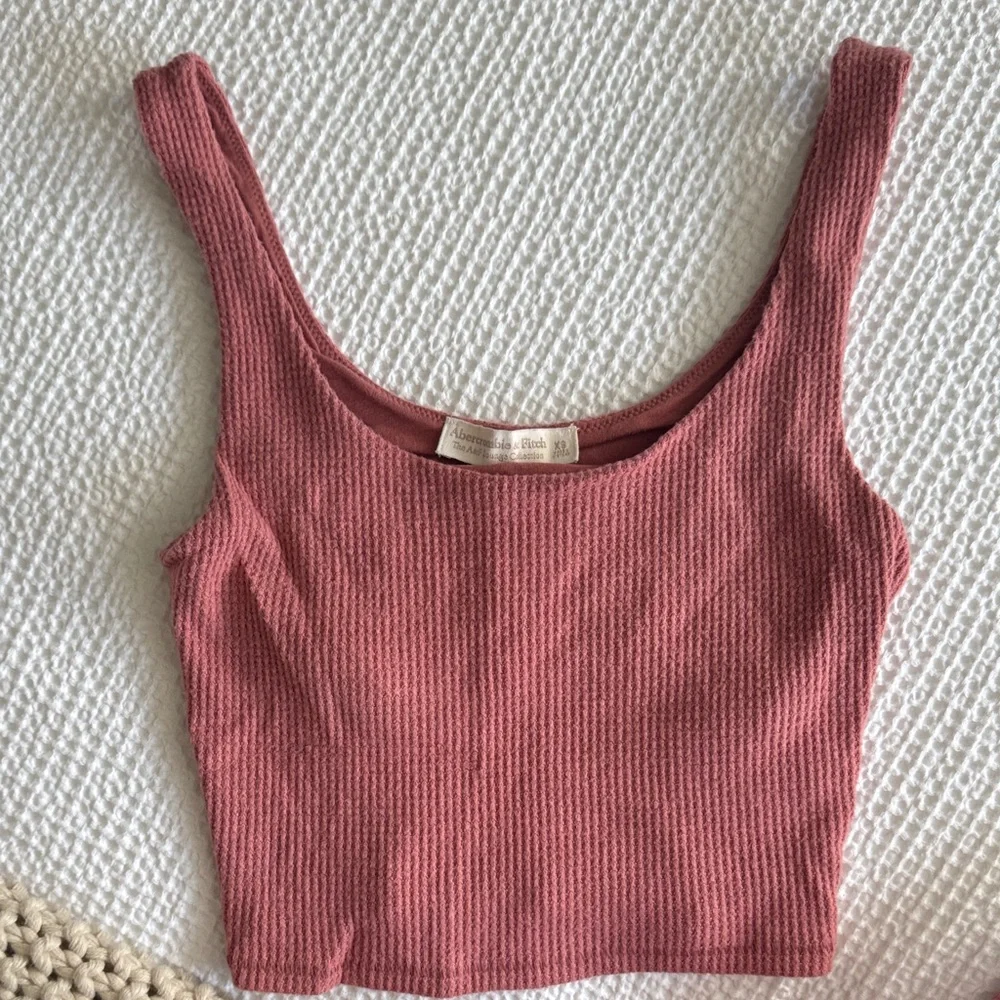 Abercrombie & Fitch Pink Ribbed Tank and Pants Set - Picture 2 of 4